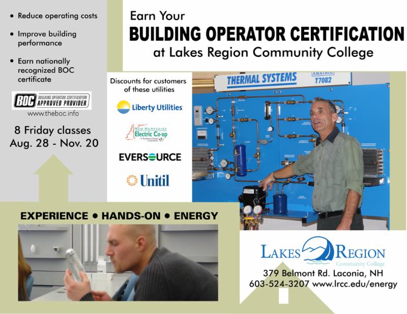 ad for Lakes Region classes
