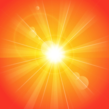 Orange sunny background