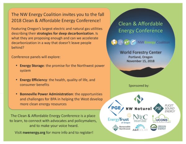 2018 Clean & Affordable Energy Conference